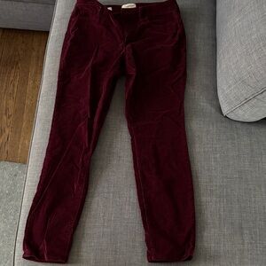 Universal Thread Womens Deep Red Corduroy Jeans